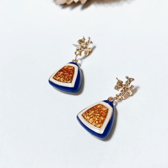 Vintage style dangle earrings M284 - Picture 5 of 5